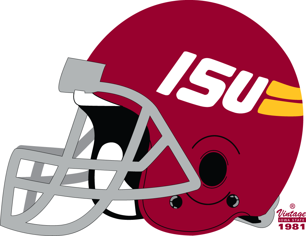 Iowa State Cyclones 1981-1983 Helmet Logo iron on transfers for clothing